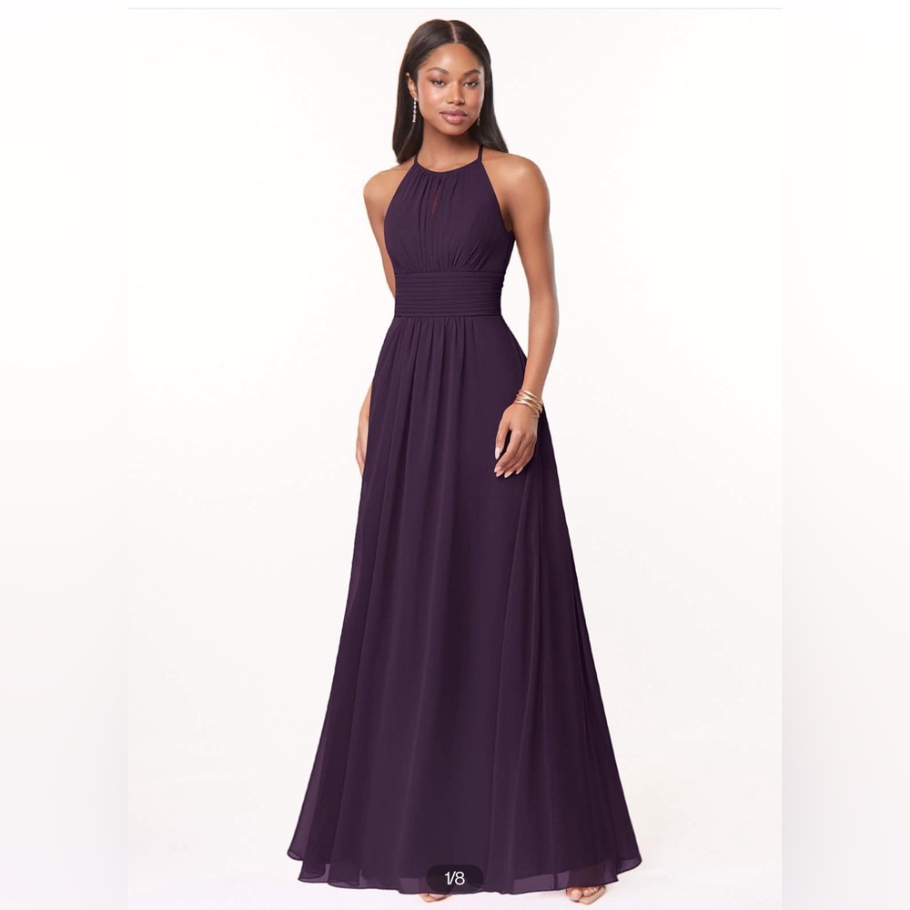 Azazie Bonnie Dress in Plum